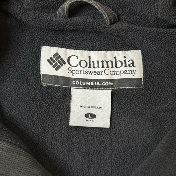 Columbia men’s fleece lined charcoal canvas jacket L - Picture 7 of 14